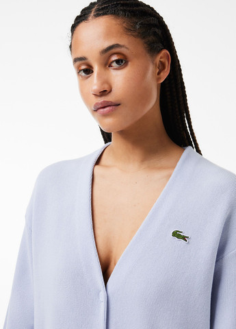 Голубой демисезонный кардиган Lacoste