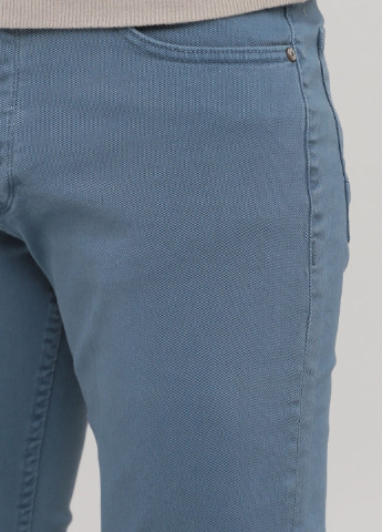 Синие демисезонные зауженные джинсы Five Pocket