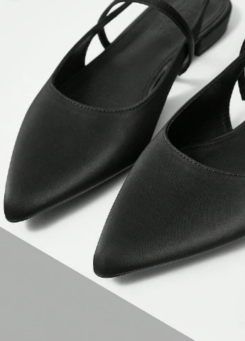SHEIN Туфли слингбеки черный з искусственная кожа, китай — демисезон (338193944)