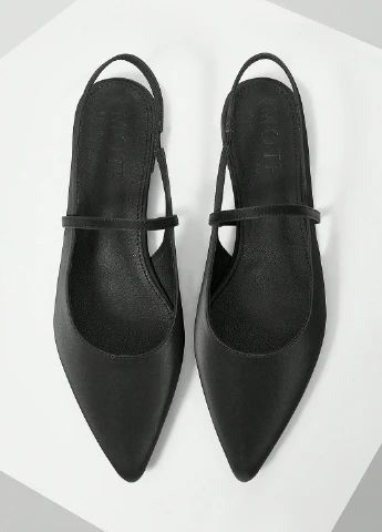 SHEIN Туфли слингбеки черный з искусственная кожа, китай — демисезон (338193944)