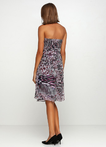 Фиолетовое кэжуал платье Heine с абстрактным узором