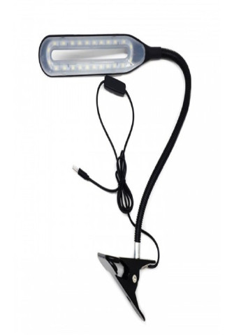 Світлодіодна настільна лампа на прищіпці XSD-206 USB Чорний MAXLEND (253189338)