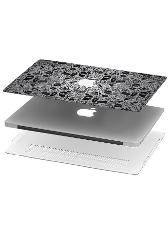 Чохол пластиковий для Apple MacBook Pro 13 A2289 / A2251 / A2338 Паттерн черепа (Skull pattern) (9772-2453) MobiPrint (218865590)