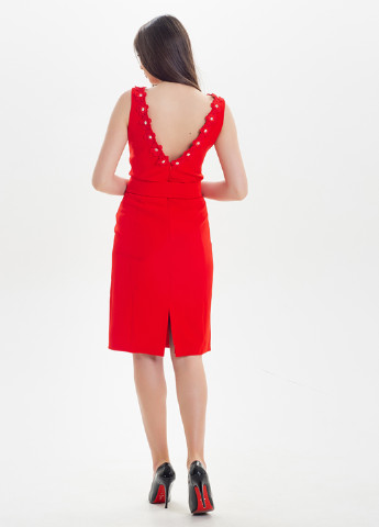 Красное кэжуал платье Sellin однотонное