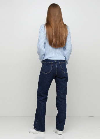 Темно-синие демисезонные прямые джинсы Weekday