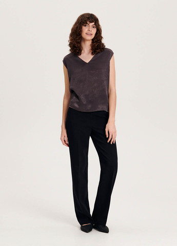 Темно-фіолетова блуза Reserved