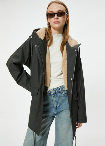 Темно-серая демисезонная куртка KOTON