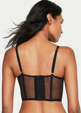 Чорний демісезонний комплект (бюстьє, трусики) Victoria's Secret