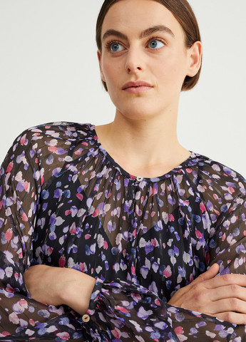 Чорна кежуал сукня C&A з абстрактним візерунком