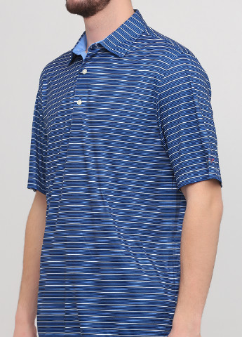Темно-синяя футболка-поло для мужчин Greg Norman в полоску