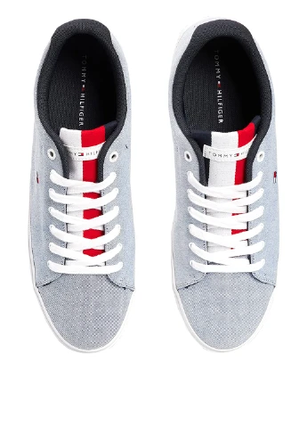 Серо-голубые кеды Tommy Hilfiger