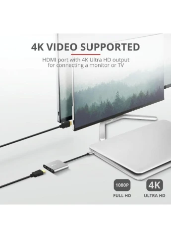 Концентратор Dalyx 3-in-1 Multiport USB-C (23772) Trust (250125375)