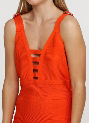 Оранжевое кэжуал платье Guess by Marciano однотонное