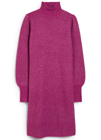 Фуксинова (кольору Фукія) кежуал сукня сукня светр C&A однотонна