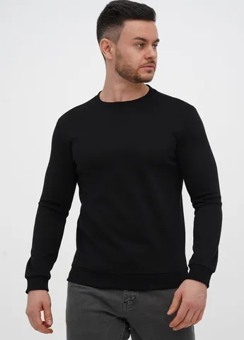 Черный cвитшот Trend Collection однотонный без декора (307524152)