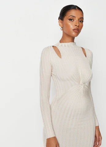 Молочное кэжуал платье Missguided однотонное