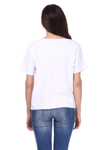 Белая летняя футболка Silvian Heach
