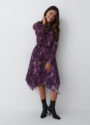 Фіолетова кежуал сукня Mohito турецькі огірки