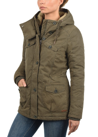 Оливковая (хаки) демисезонная куртка Desires