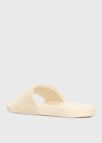 Бежевые шлепанцы Calvin Klein Jeans с логотипом