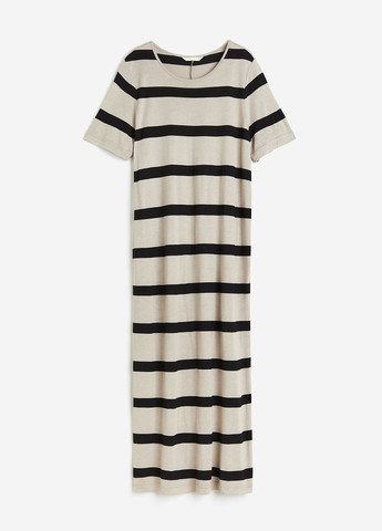 Комбінована кежуал сукня сукня-футболка H&M в смужку