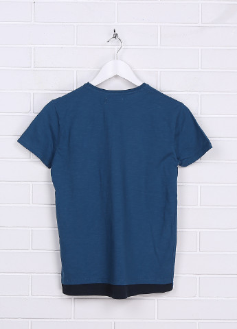 Синяя летняя футболка с коротким рукавом Brand