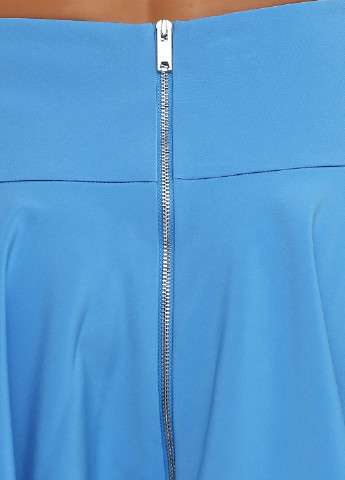 Голубая кэжуал однотонная юбка DKNY клешированная-солнце