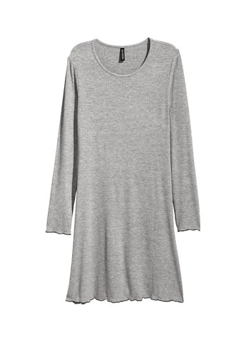 Сіра кежуал сукня H&M меланжева