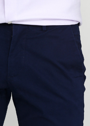 Темно-синие кэжуал демисезонные прямые брюки Gap