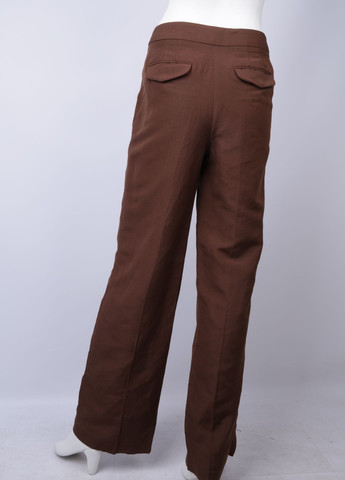 Коричневые кэжуал демисезонные прямые брюки Talbots