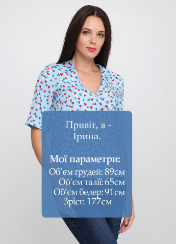 Комбинированная летняя блуза на запах Fabienne Chapot