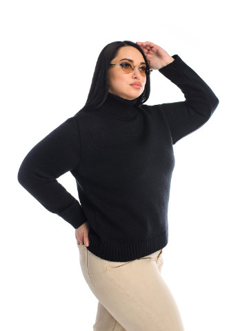 Черный классический женский свитер SVTR