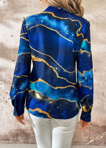 Синяя блуза SHEIN