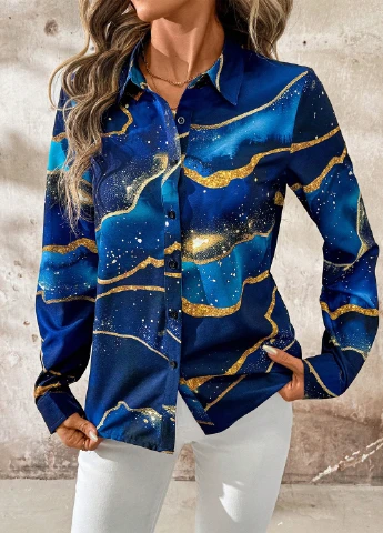 Синяя блуза SHEIN