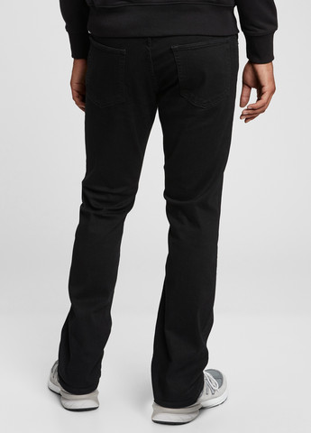 Черные демисезонные прямые джинсы Gap