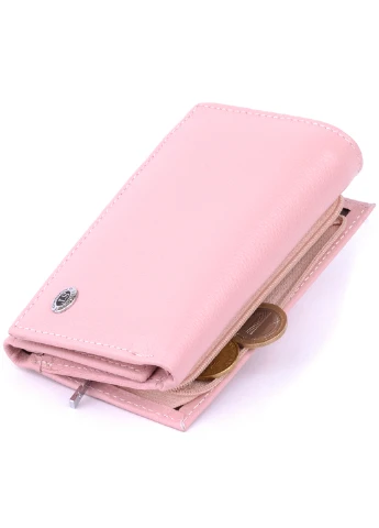 Жіночий шкіряний гаманець 14х8,5х2,5 см st leather (252132671)