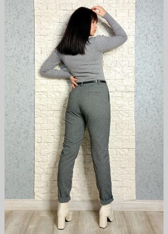 Серые кэжуал зимние зауженные брюки di classe