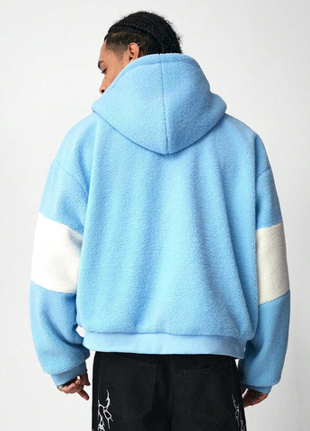 Блакитна демісезонна куртка SHEIN