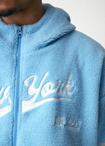 Блакитна демісезонна куртка SHEIN