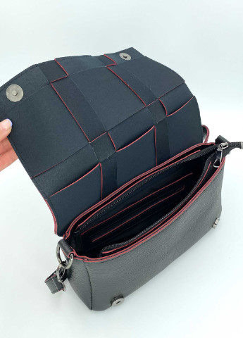 Сумка жіноча крос боді екошкіра (wel-65204) Чорна WeLassie (253982833)