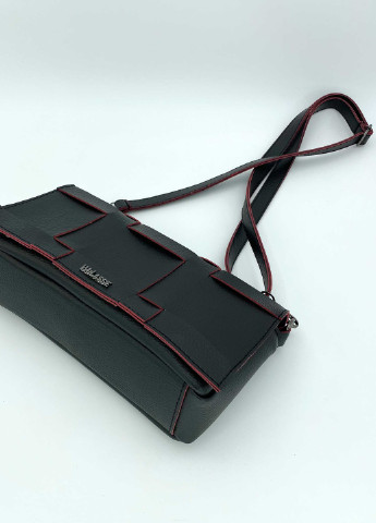 Сумка жіноча крос боді екошкіра (wel-65204) Чорна WeLassie (253982833)