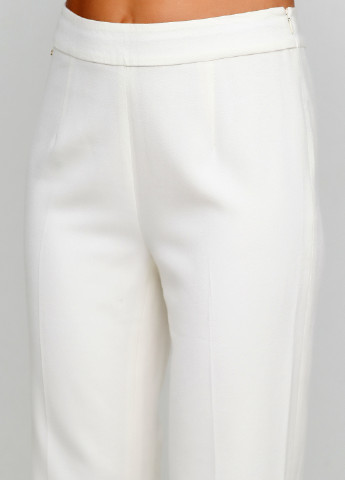 Белые кэжуал демисезонные прямые брюки Supertrash