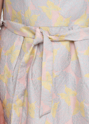 Светло-розовое кэжуал платье клеш Apart бабочки