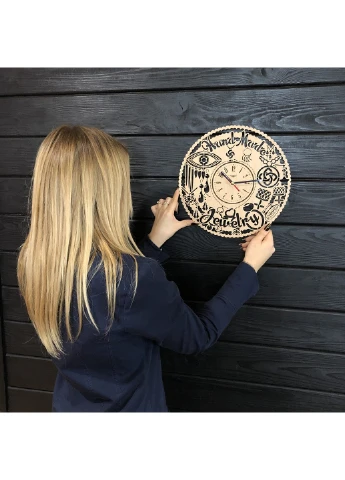 Годинник настінний з дерева «Hand Made» 7Arts (253566531)