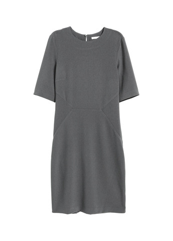 Темно-сіра кежуал сукня H&M однотонна