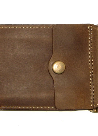Подарочный набор №10 (зажим + обложка на права, ID паспорт) хаки DNK Leather (253933671)