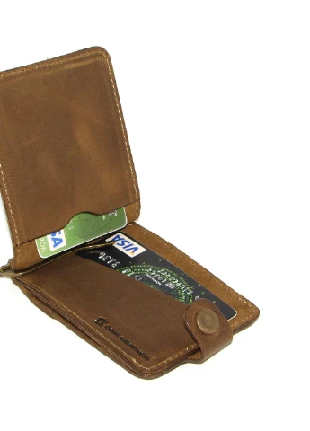 Подарочный набор №10 (зажим + обложка на права, ID паспорт) хаки DNK Leather (253933671)