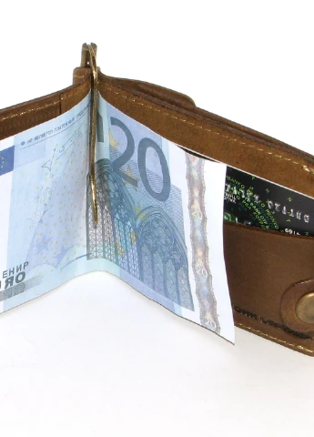 Подарочный набор №10 (зажим + обложка на права, ID паспорт) хаки DNK Leather (253933671)