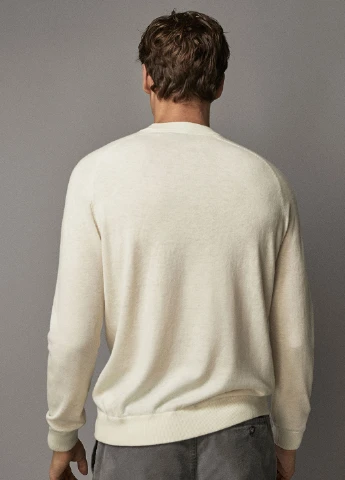 Молочный демисезонный джемпер джемпер Massimo Dutti