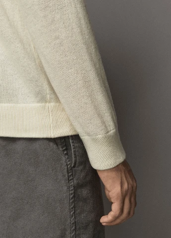 Молочный демисезонный джемпер джемпер Massimo Dutti